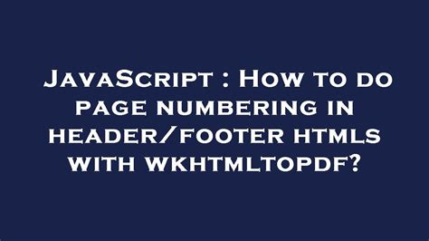 for the --header-html and --footer-html arguments, and have not been able to get it to load them, with a number of different paths. . Wkhtmltopdf footer